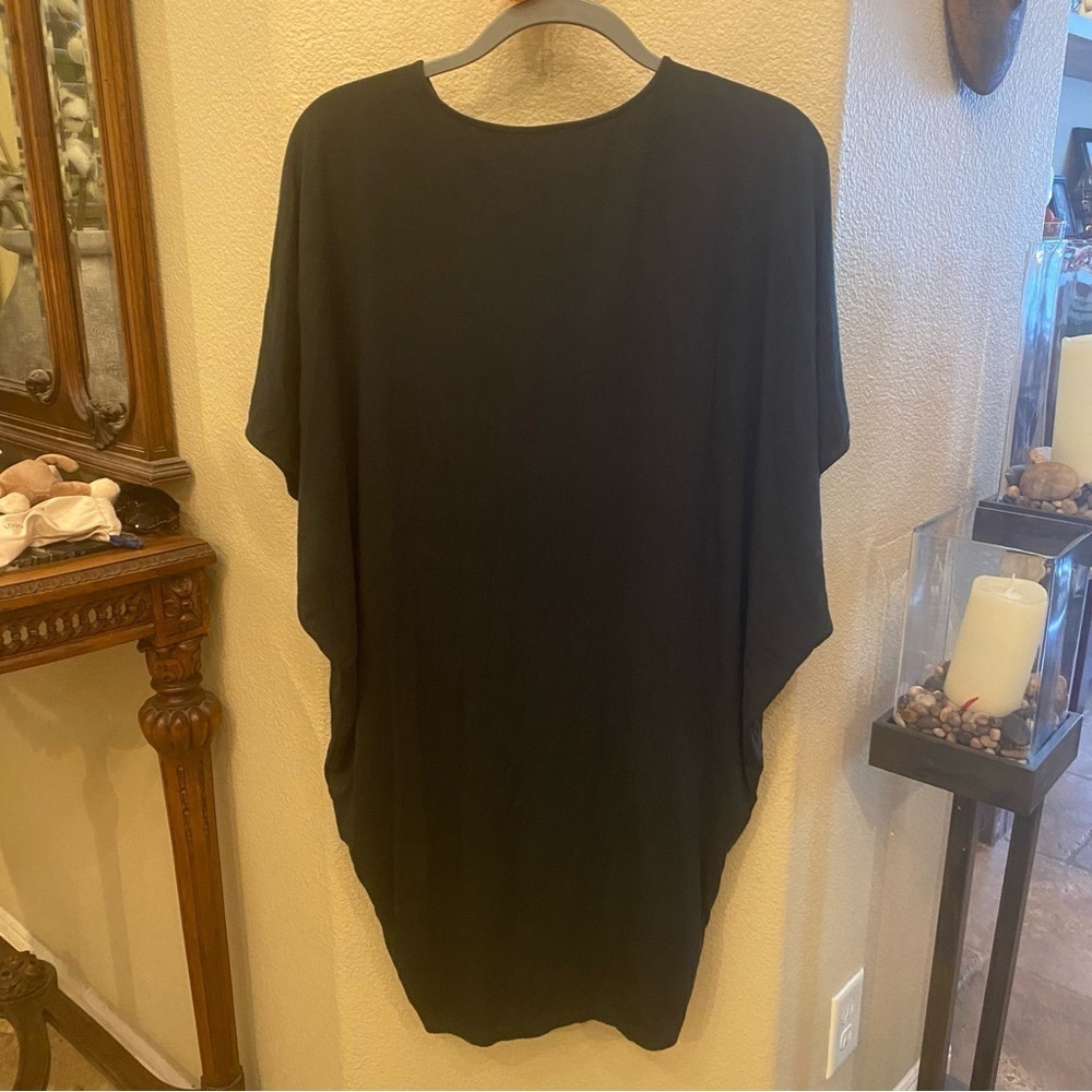 COS Women Dark Green Batwing Draped Round Neck Over-Sized Dress Size Small - Picture 5 of 8